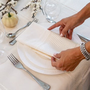 Bianca Napkins Ivory - Set of 4