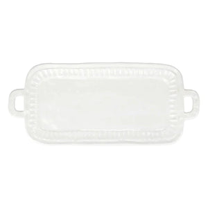 Vietri Pietra Serena Handled Rectangular Platter