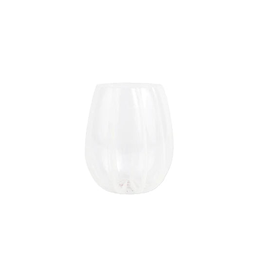 Vietri Nuevo Stripe Stemless Wine Glass
