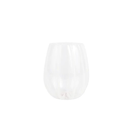 Vietri Nuevo Stripe Stemless Wine Glass