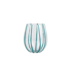 Vietri Nuevo Stripe Stemless Wine Glass