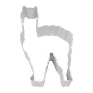 Llama Cookie Cutter White - 4”