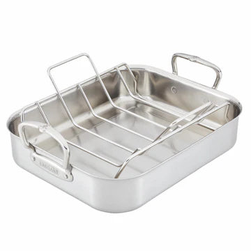 Hestan Provisions Classic Clad Roaster with Rack - 16.5”