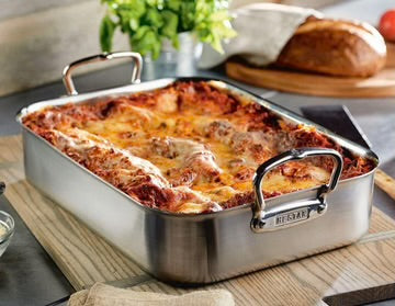 Hestan Provisions Classic Clad Roaster with Rack - 16.5”