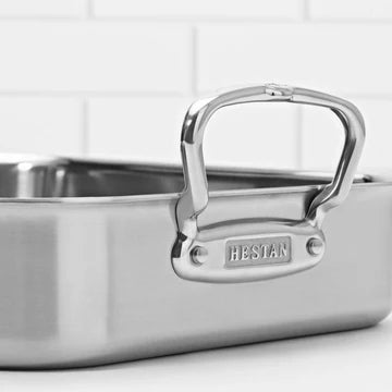Hestan Provisions Classic Clad Roaster with Rack - 16.5”