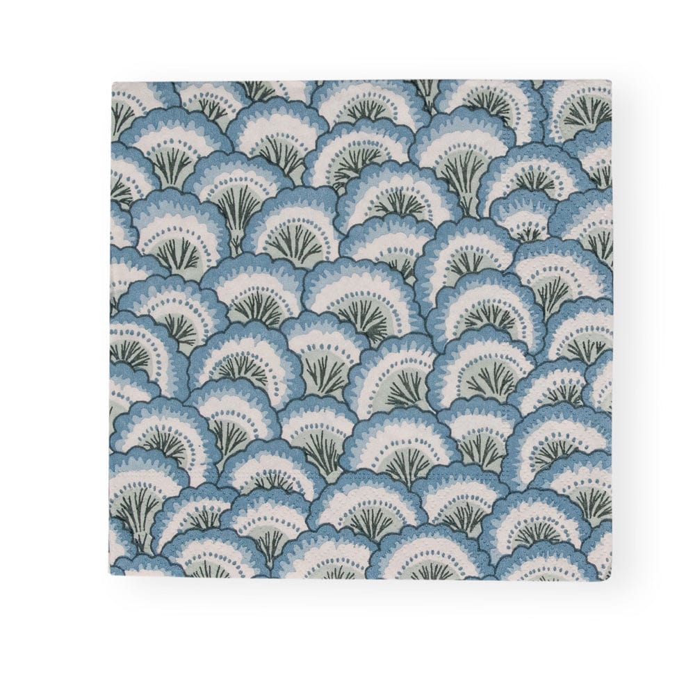 Caspari Pontchartrain Scallop Luncheon Napkins, Set of 20