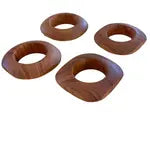 Itza Narrow Mahogany Napkin Ring