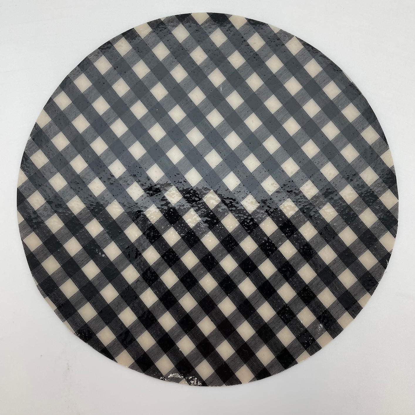 Black Gingham Jar Opener