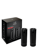 Peugeot Line Electric Matte Black Salt and Pepper Mill Set