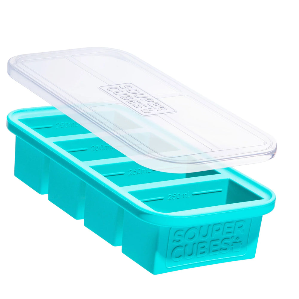 Souper Cubes Freezing Tray, 1 Cup - Aqua