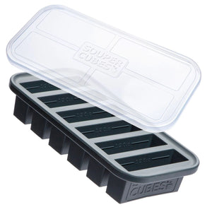 Souper Cubes Freezing Tray, 1/2 Cup - Charcoal