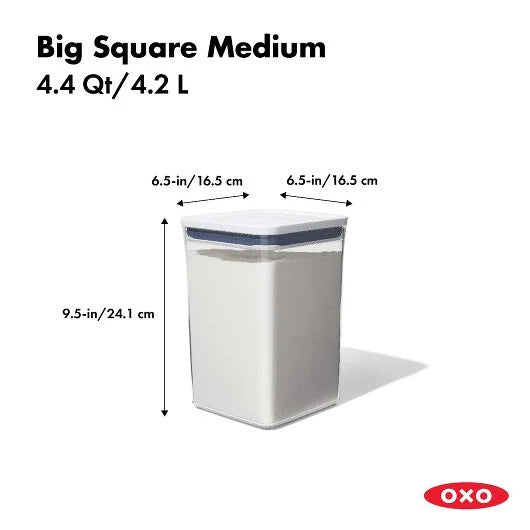 OXO Pop Container - Big Square Medium - 4.4 Qt