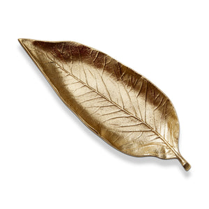 Antique Gold Long Leaf Platter