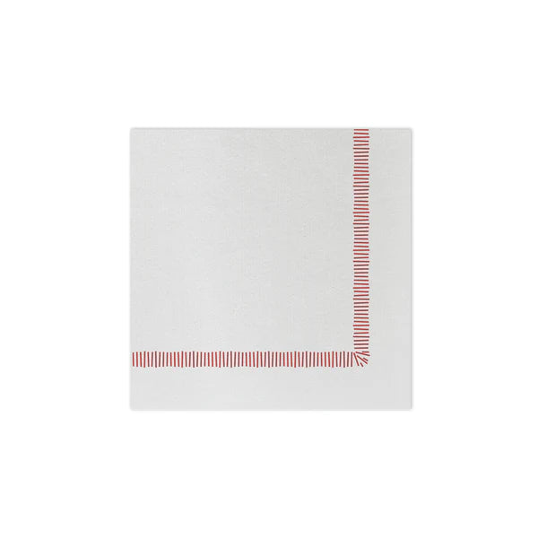Vietri Papersoft Napkins Fringe Cocktail Napkins, Pack of 20