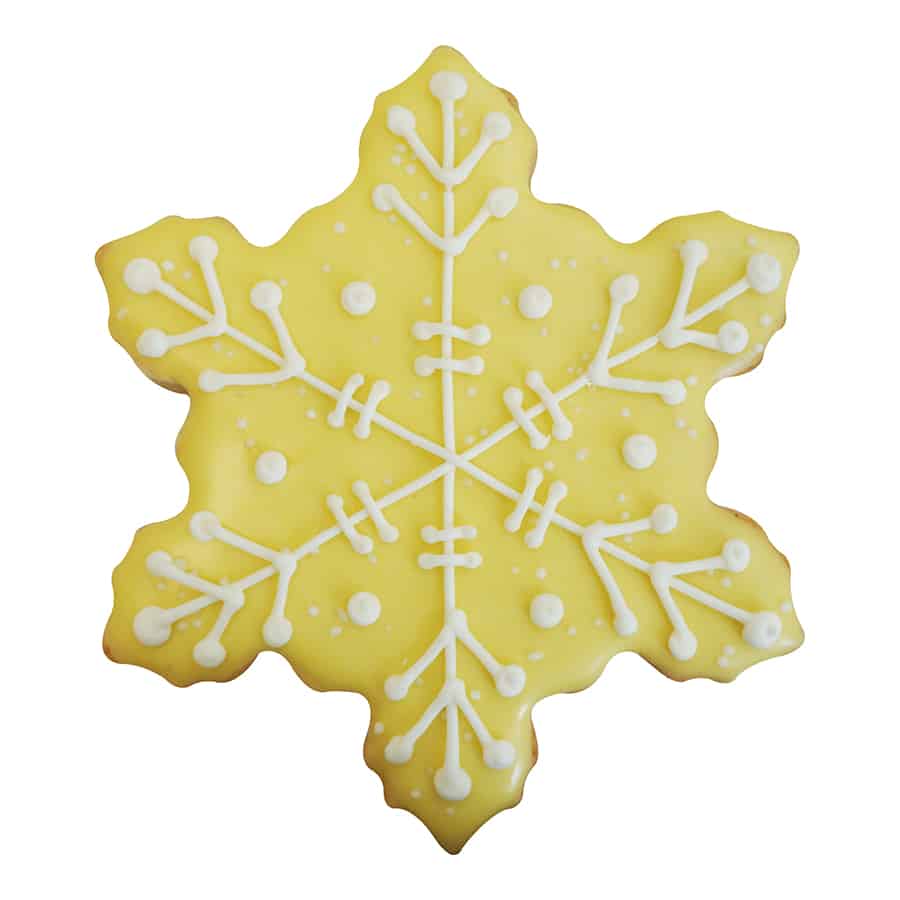 Snowflake Cookie Cutter White - 4”