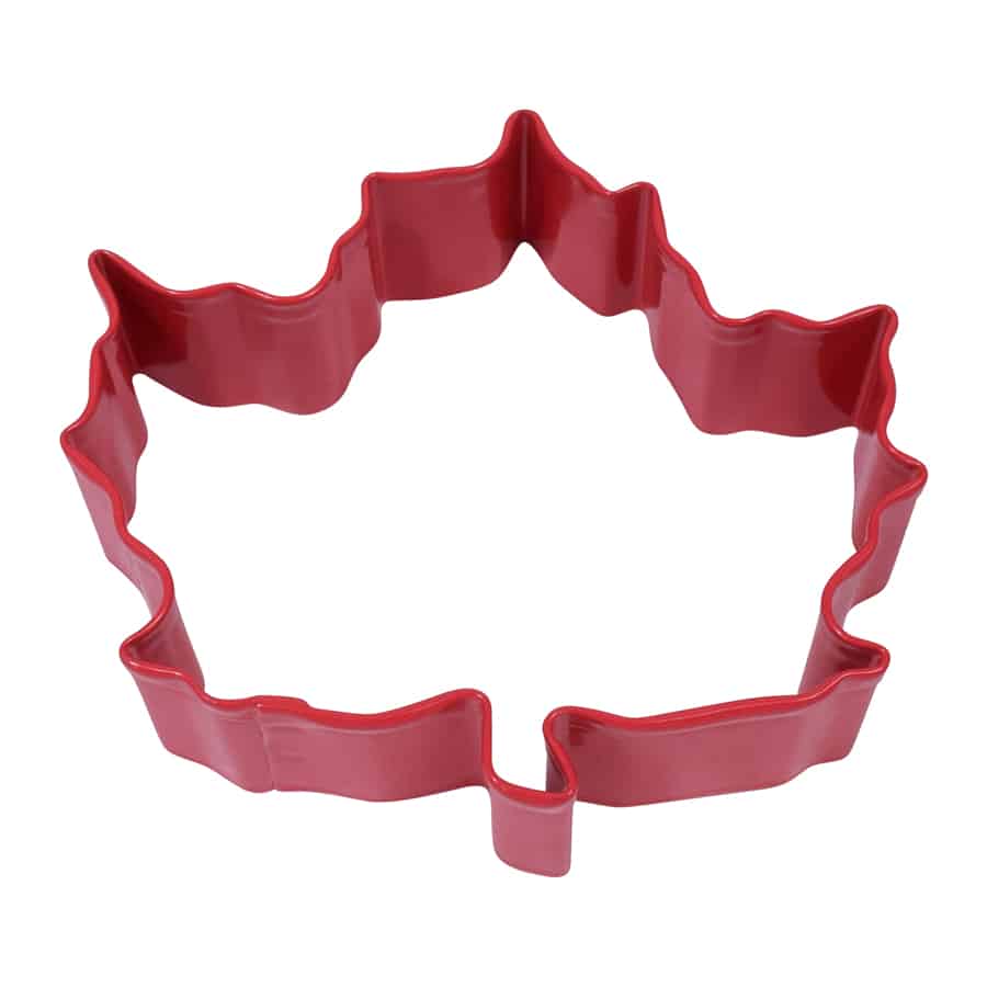 Canada Maple Leaf Cookie Cutter Red, 3”