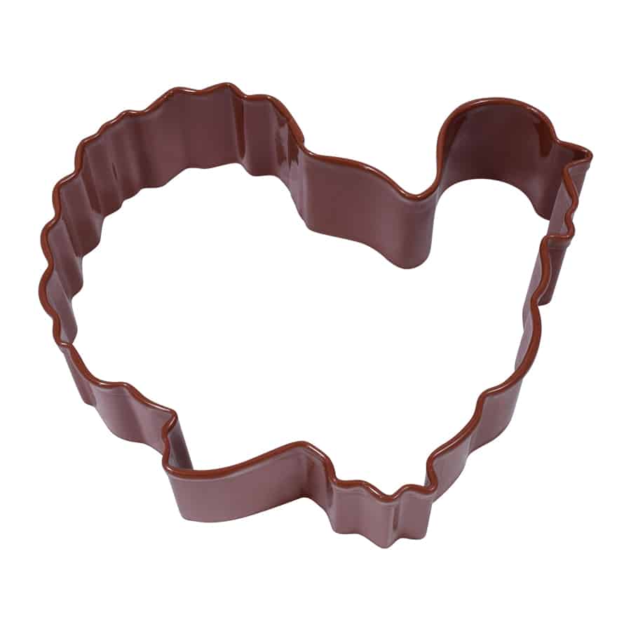 Turkey Cookie Cutter Brown, 3.75”