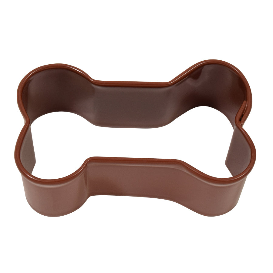 Mini Dog Bone Cookie Cutter Brown, 1.75”