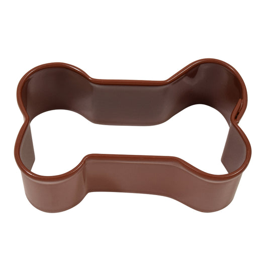 Mini Dog Bone Cookie Cutter Brown, 1.75”