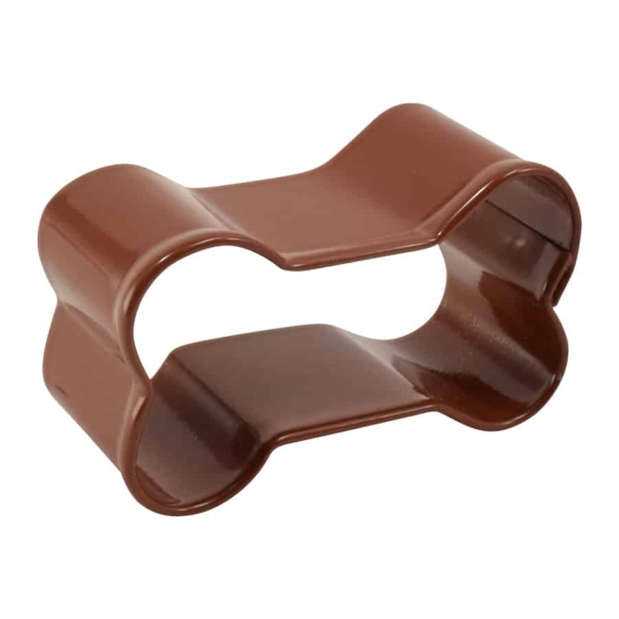 Mini Dog Bone Cookie Cutter Brown, 1.75”