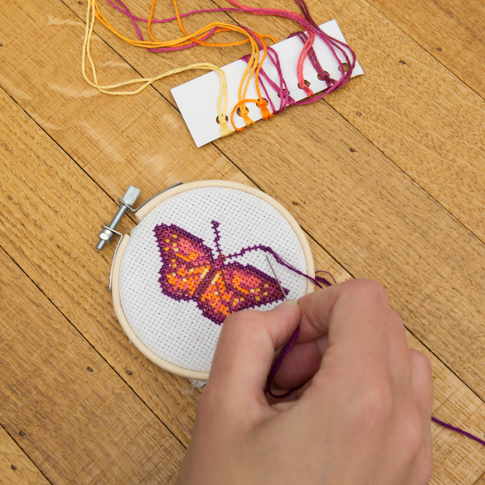 Butterfly Mini Cross Stitch Embroidery Kit