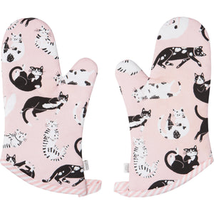 Meow & Furever Oven Mitt, Set of 2