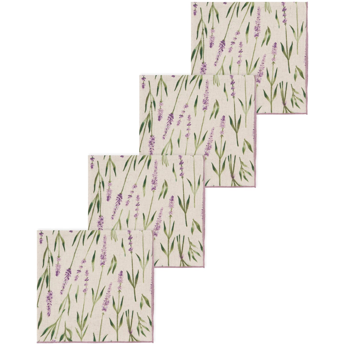 Lavender Printed Napkin, Set of 4
