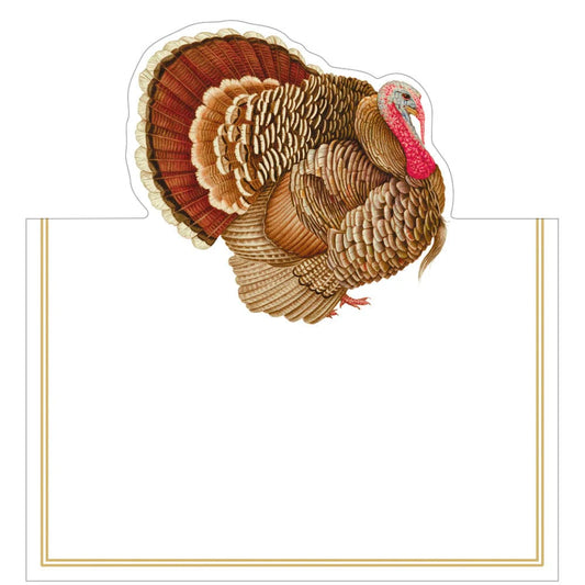 Caspari Turkey Place Cards, Set of 8