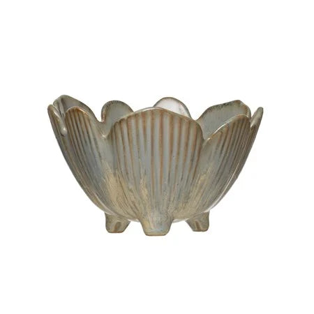 Porcelain Flower Bowl, Blue