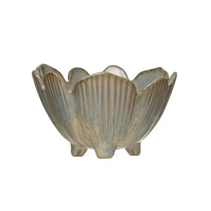 Porcelain Flower Bowl, Blue