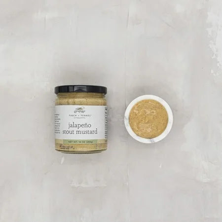 Finch & Fennel Jalapeño Stout Mustard, 10 oz