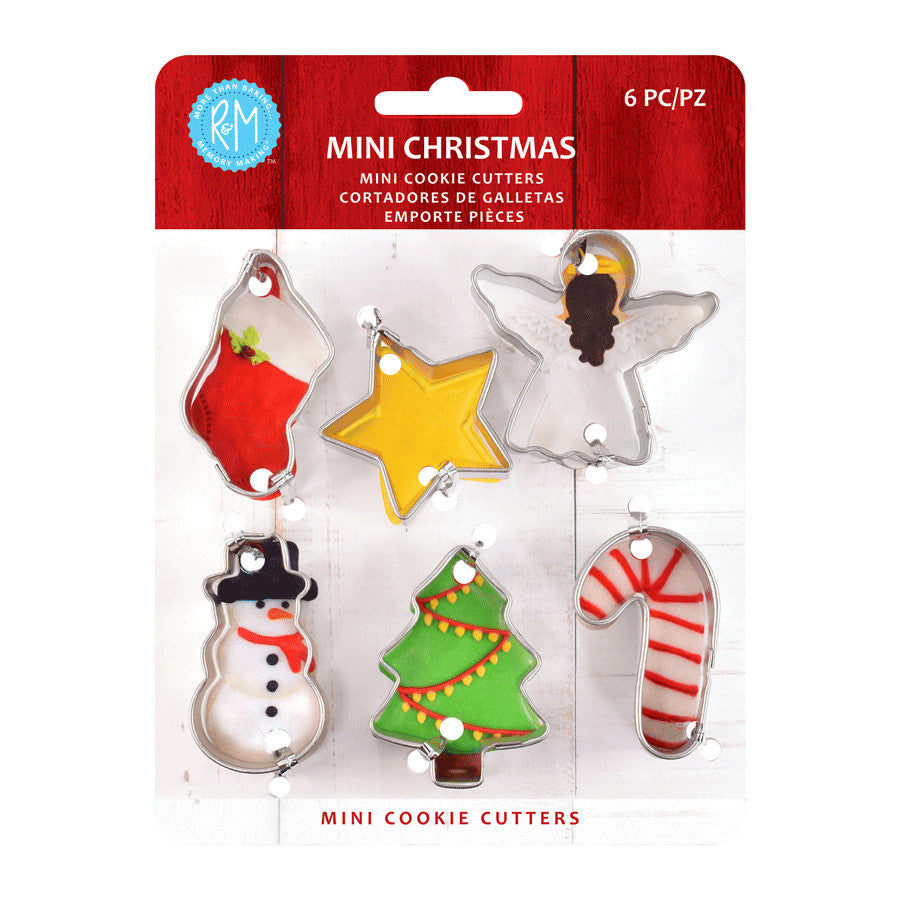 Mini Christmas Cookie Cutter - Set of 6