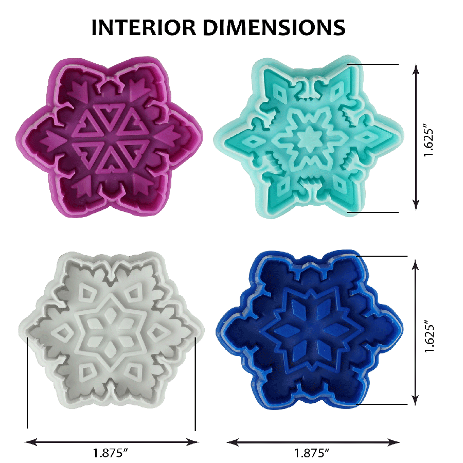Snowflake Stampers - 4 PC