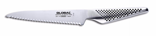 Global Classic Utility Knife, Scallop, 6"