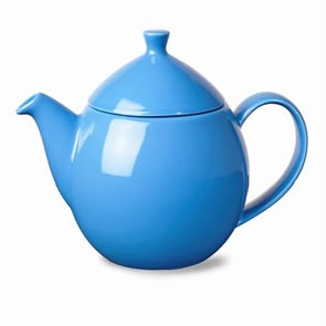 Dew Teapot with Basket Infuser, Blue