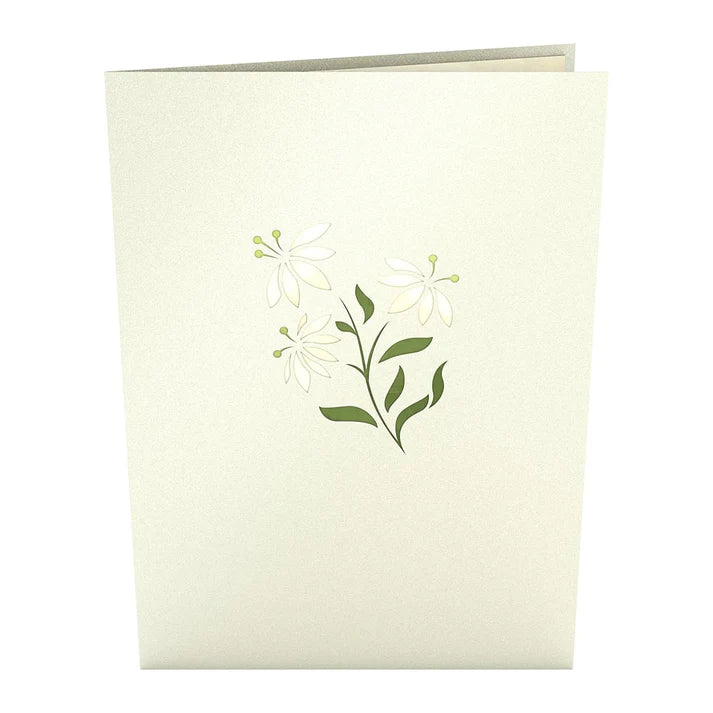Lovepop White Flower Basket Pop-Up Card