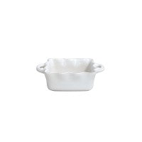 Casafina Cook & Host Ruffled Square Baker, White