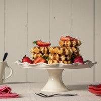 Casafina Cook & Host Large Footed Plate, White