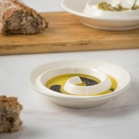 Casafina Cook & Host Small Spiral Appetizer Dish, White