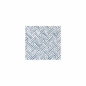 Vietri Papersoft Napkins Greek Key Blue Cocktail Napkins, Pack Of 20