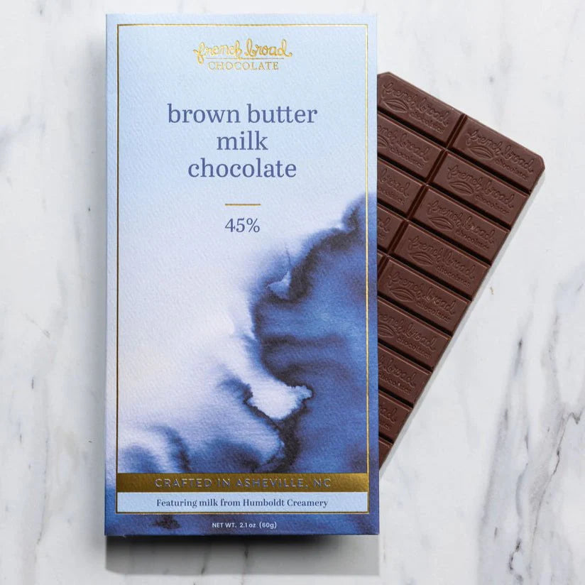 French Broad Chocolate Brown Butter Milk Chocolate 45%