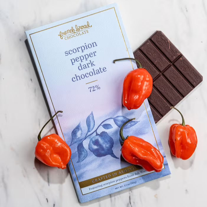 French Broad Chocolate Scorpion Pepper Chocolate 72%