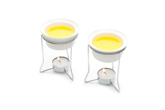 Nantucket Ceramic Butter Warmers, Set of 2