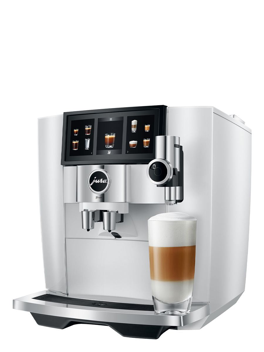 Jura J8 Twin Coffee Machine, Diamond White