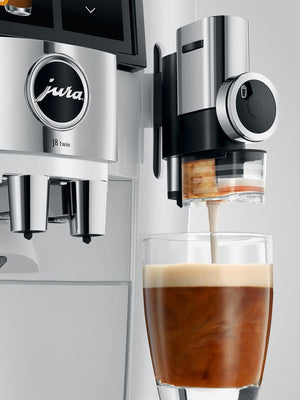 Jura J8 Twin Coffee Machine, Diamond White