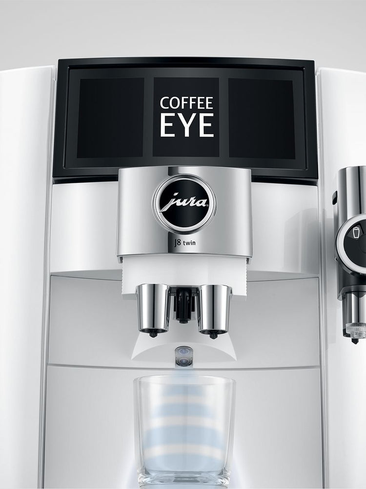 Jura J8 Twin Coffee Machine, Diamond White