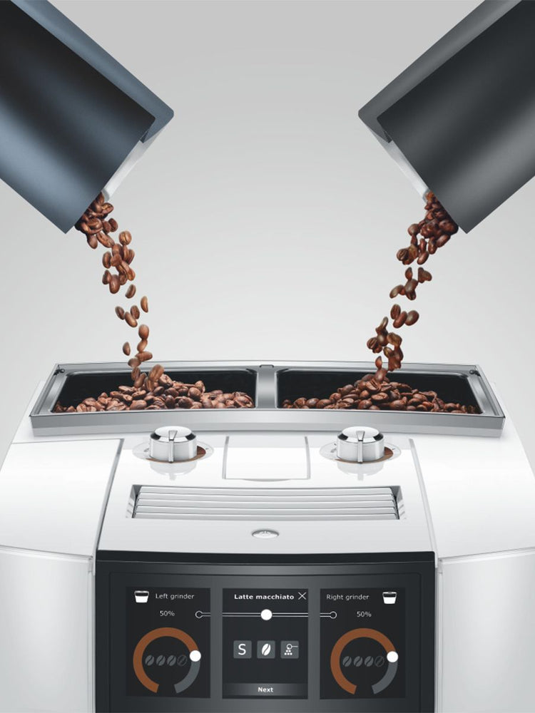 Jura J8 Twin Coffee Machine, Diamond White