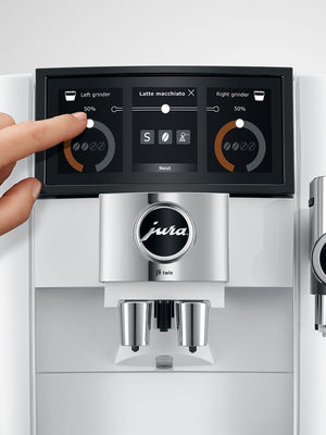 Jura J8 Twin Coffee Machine, Diamond White