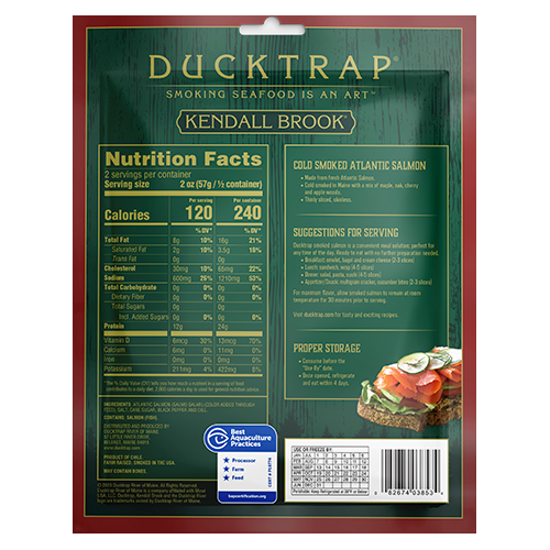Ducktrap Smoked Salmon, 4 oz