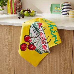 Summer Fruits Cheri Tea Towel